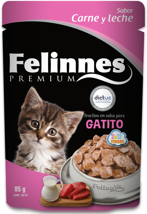 Pouch Gatitos | Sabor Carne y Leche